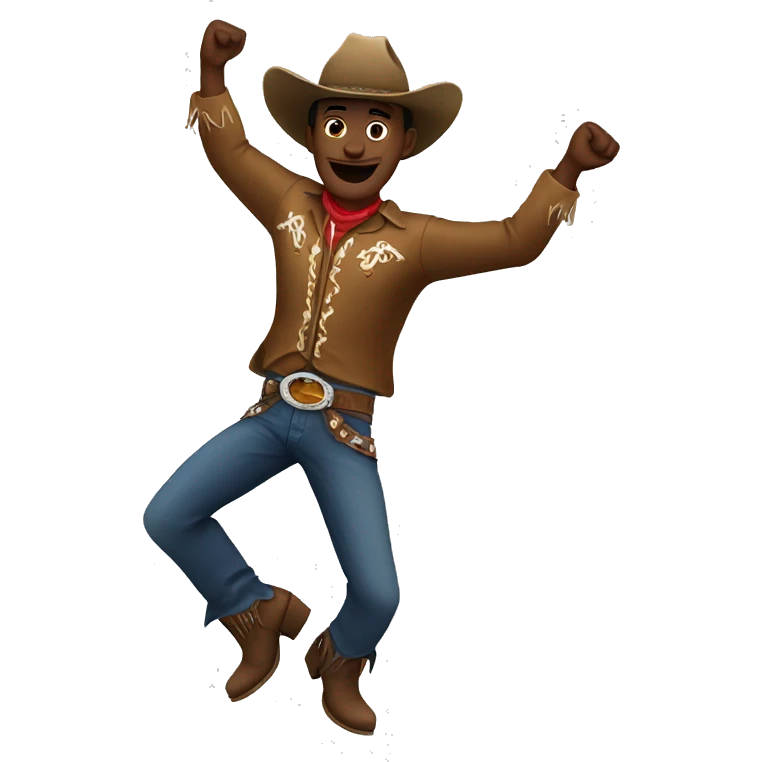 Cowboy dancing emoji