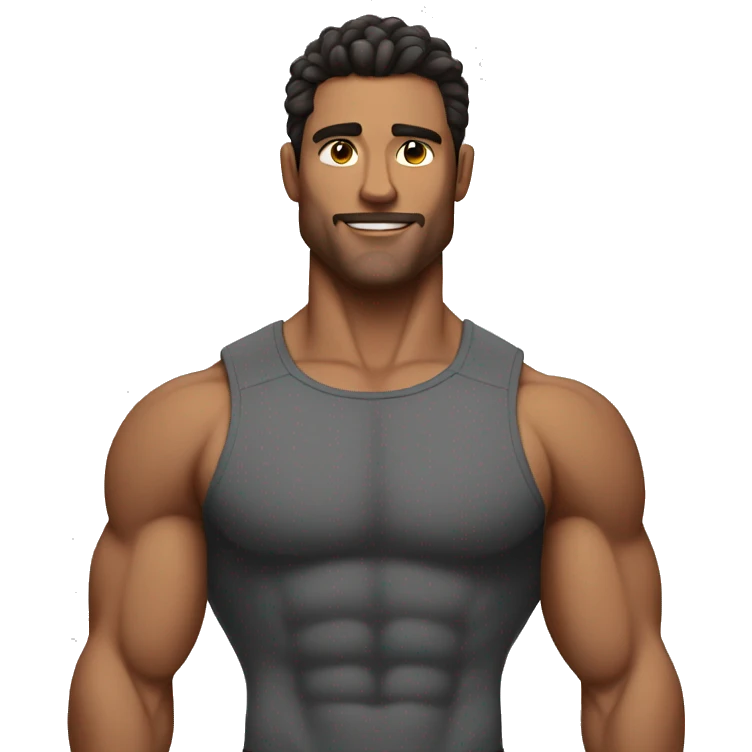 muscular and handsome men emoji