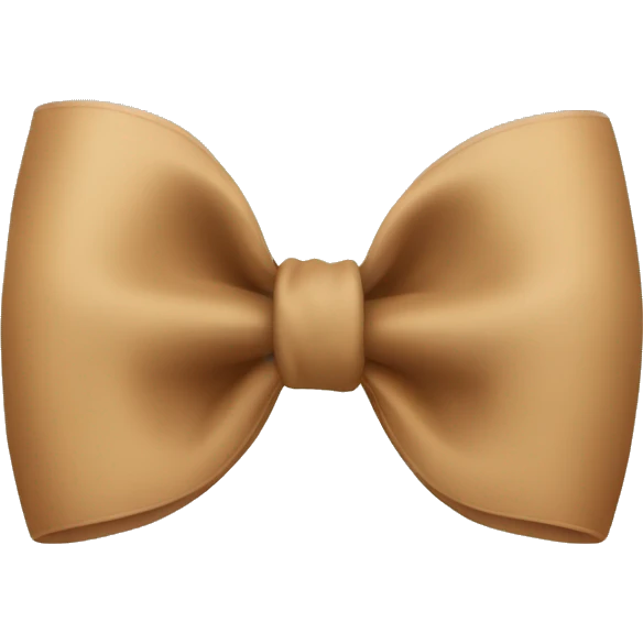 Light Brown bow  emoji