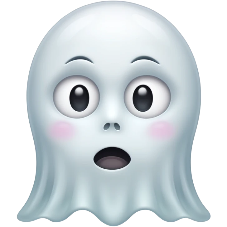 Ghost with sleepy eyes emoji