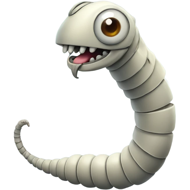 Robot worm emoji