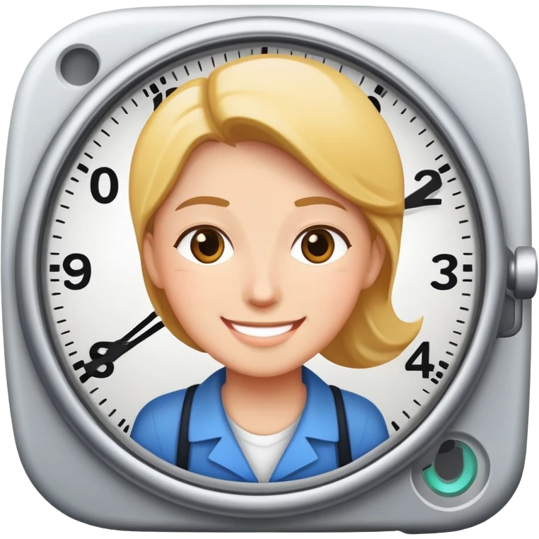 person arriving on time, punctuality emoji
