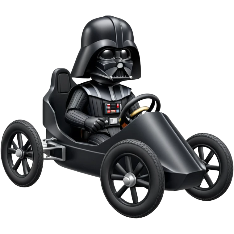 Darth Vader’s cyclekart with advanced rugged suspension and steering  emoji