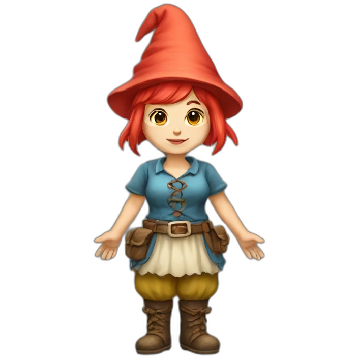 Female gnome full body emoji
