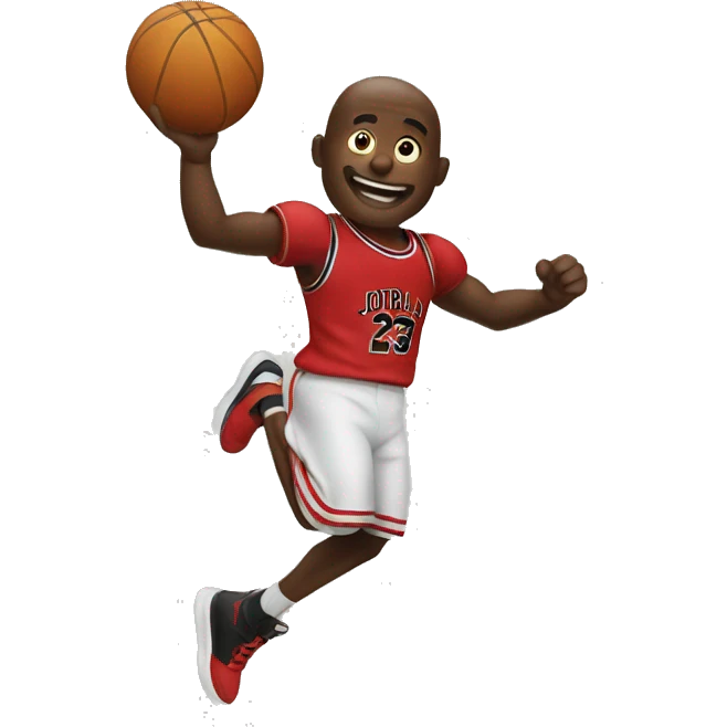 Jordan jumping over house emoji