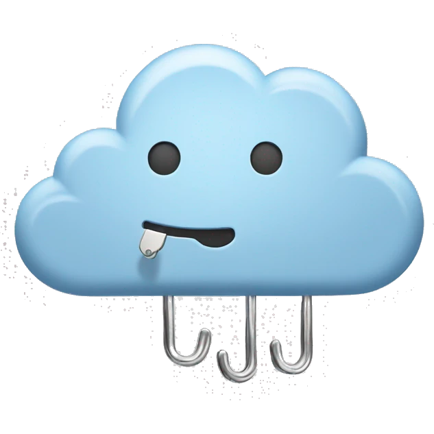 CLOUD with paper clip emoji