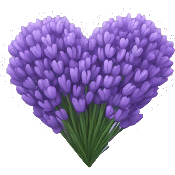 Lavender heart emoji