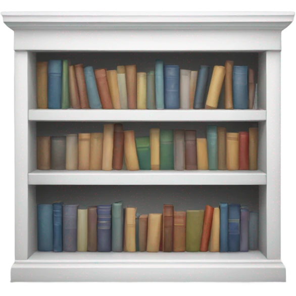 white bookshelve emoji
