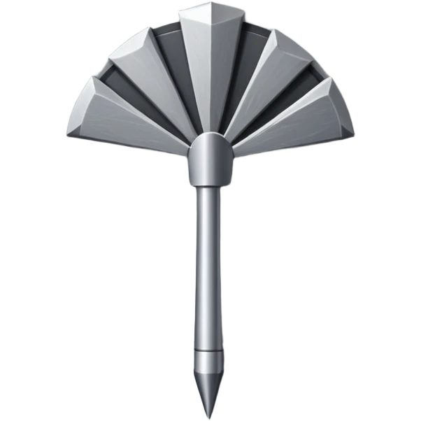 Dartpfeil aus Stein emoji