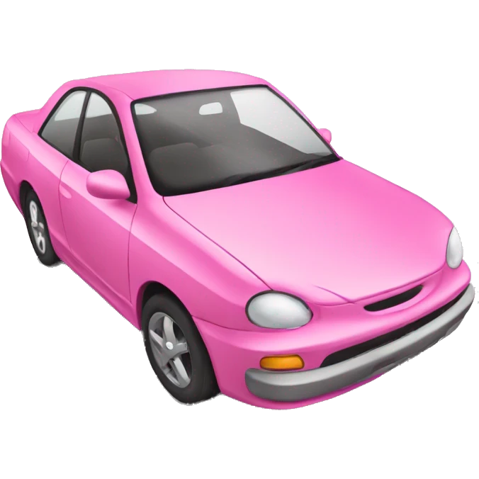 pink car  emoji