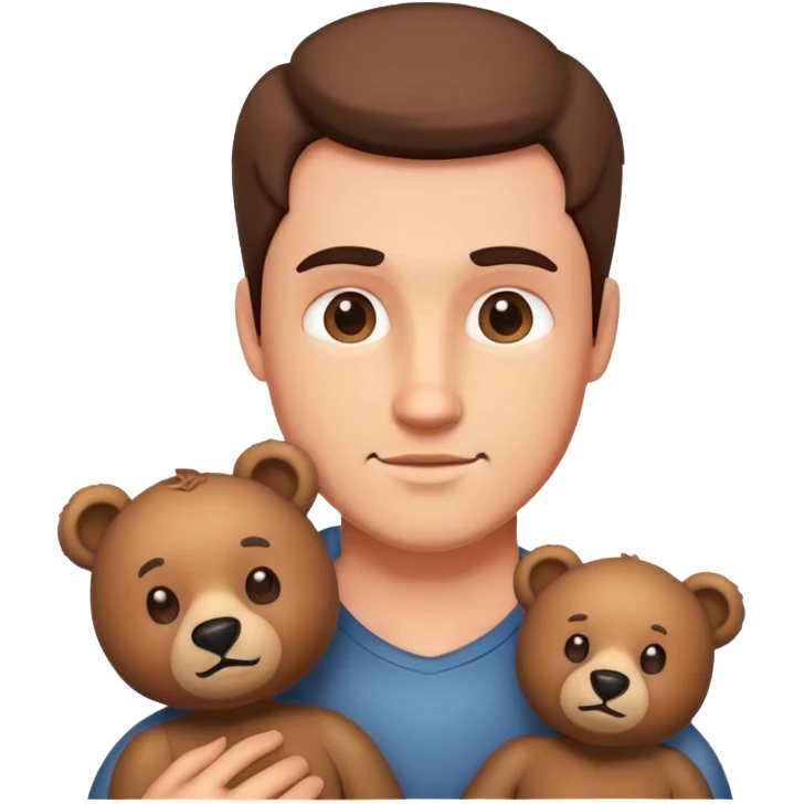skin man with bear emoji