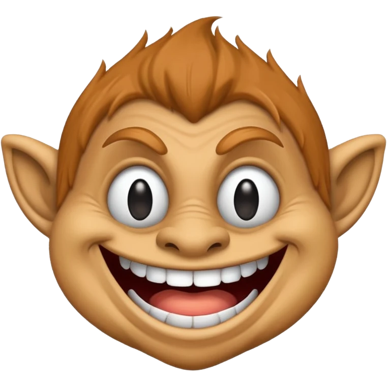 Trolls face emoji