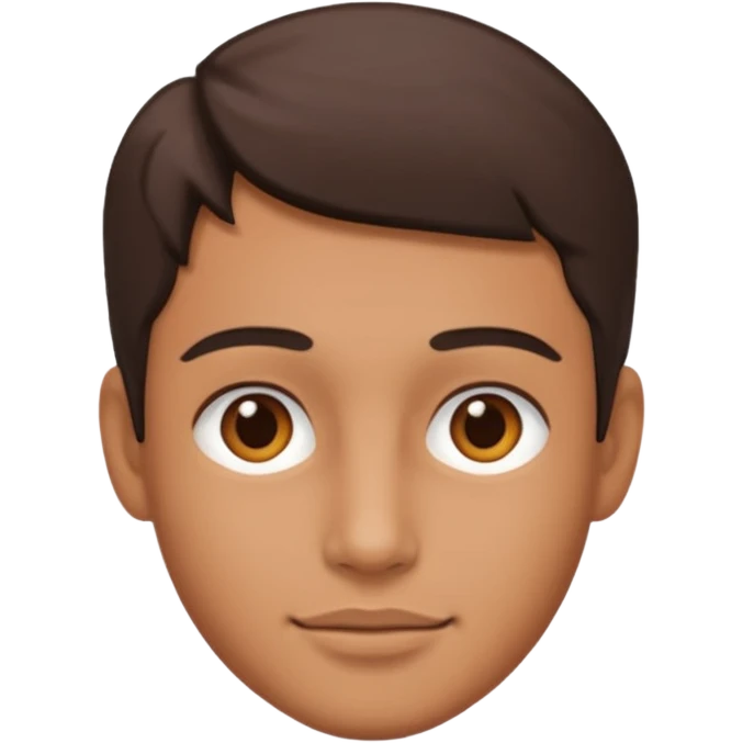 a person with a lot of details 3/4 view emoji