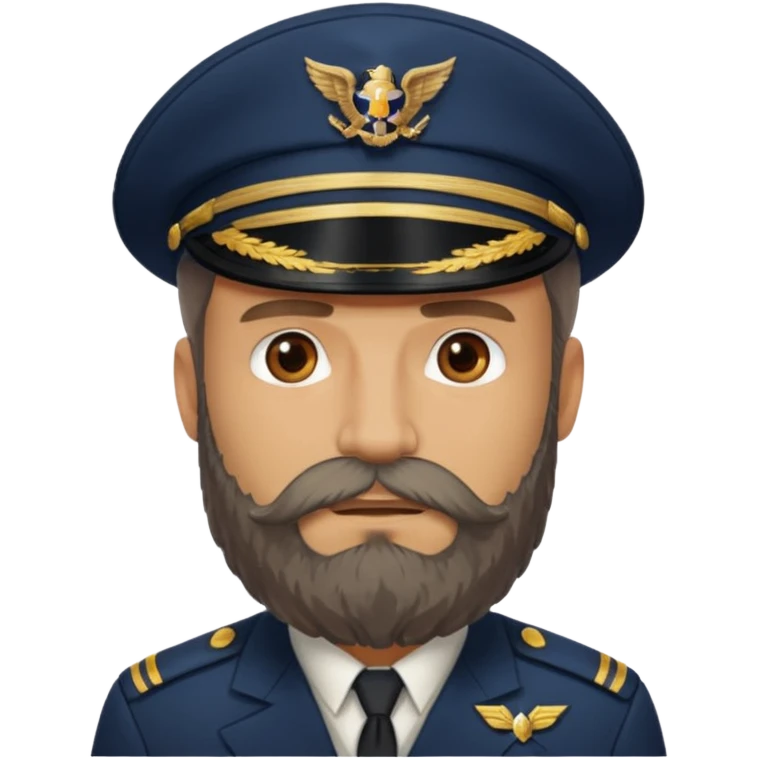 captain bearded emoji