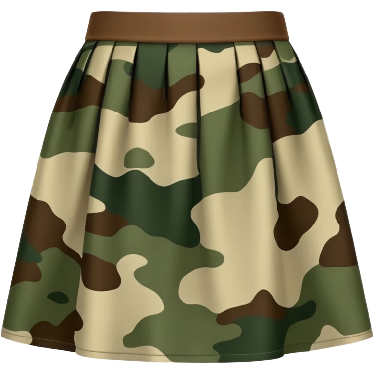 camouflage skirt emoji