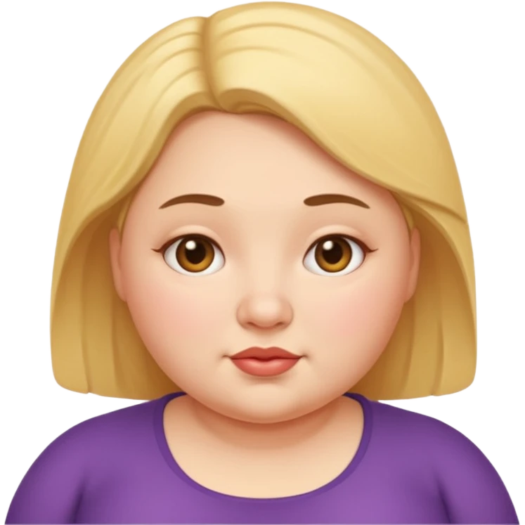 약간 통통한 여자 emoji