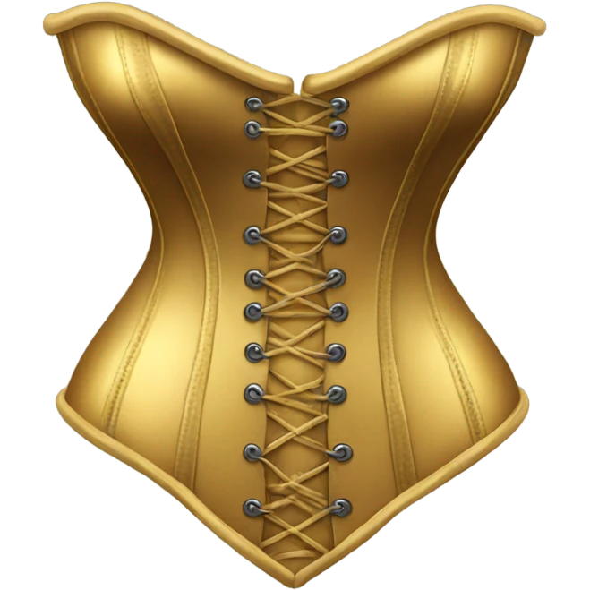 gold corset emoji
