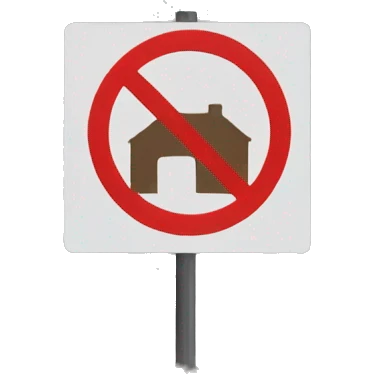 A flood symbol with a red stroke through it, indicating that flood are prohibited from this location emoji