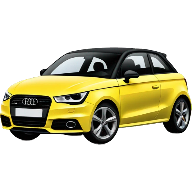 Black Audi a1 emoji