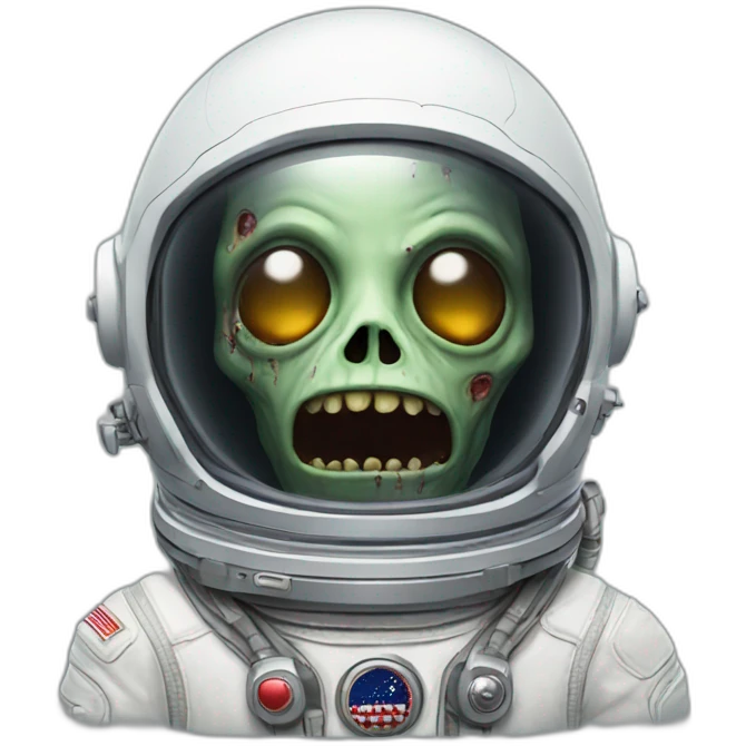 zombie head astronaut emoji