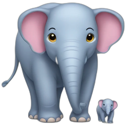 Elephant merged with hippo emoji