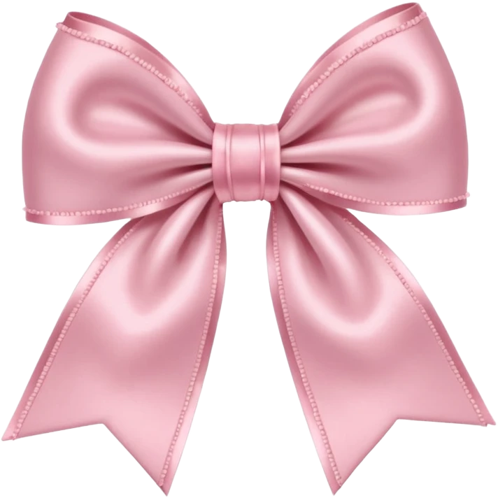 Cute light pink bow  emoji