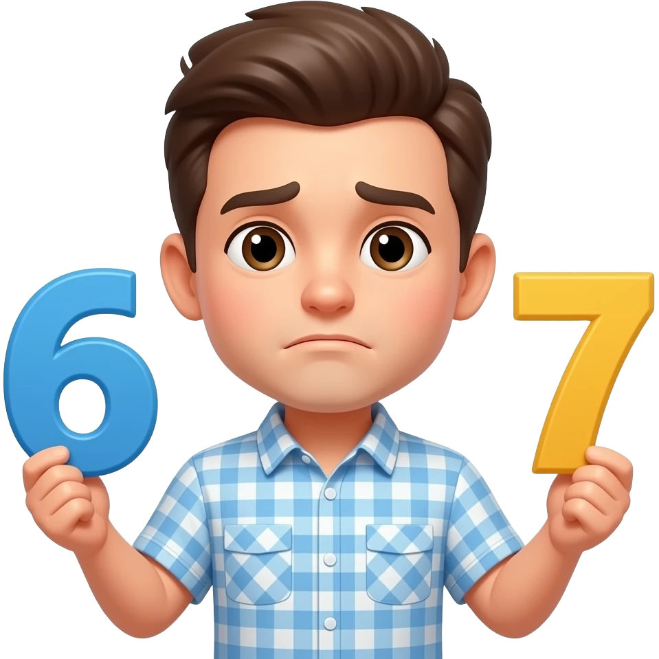 Que sea este emoji. 🤷 pero que tenga 6⃣7⃣ emoji