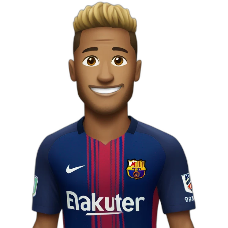 Neymar with football  emoji