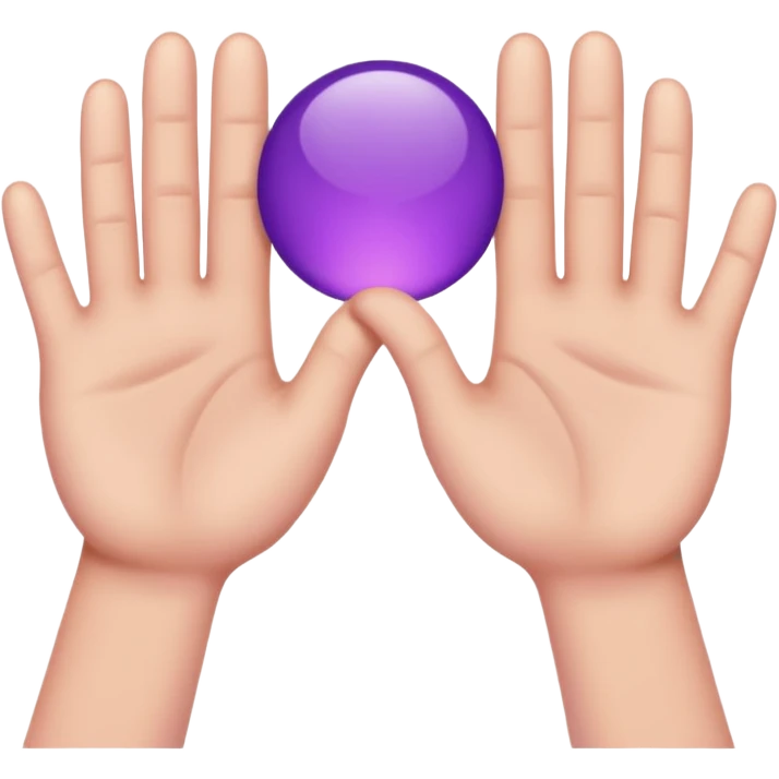 Purple hands  emoji