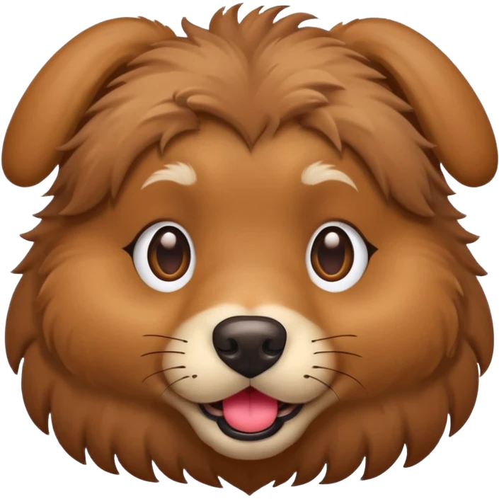 Brown dog with heart eyes  emoji