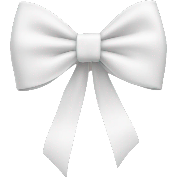 white bow emoji