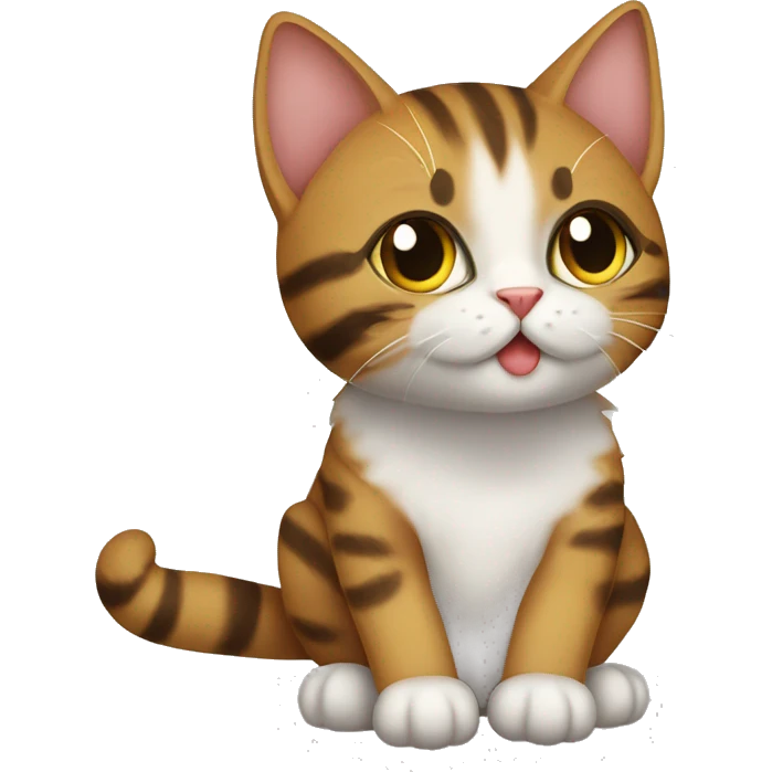 farenin kuyruğunu ısıran kedi emoji