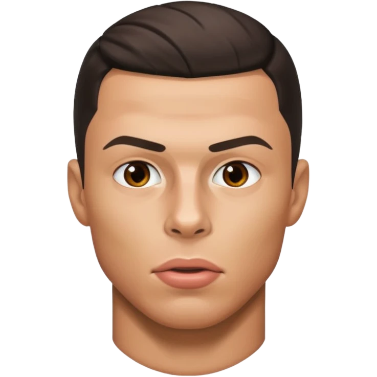 ronaldo qui se mort les lèvres  emoji