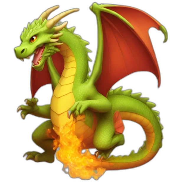 Hot dragon emoji
