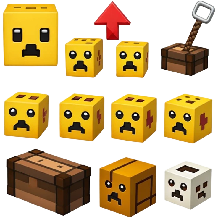 tôi muốn 1 emoji đặc trưng của minecraft emoji