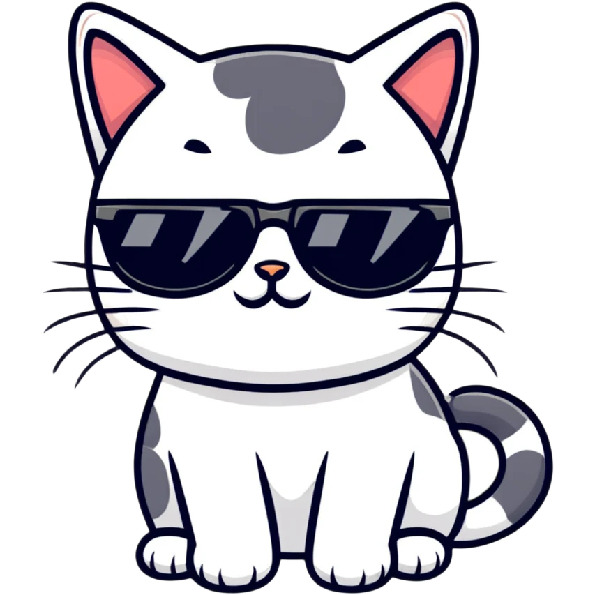 cat wearing sunglasses emoji