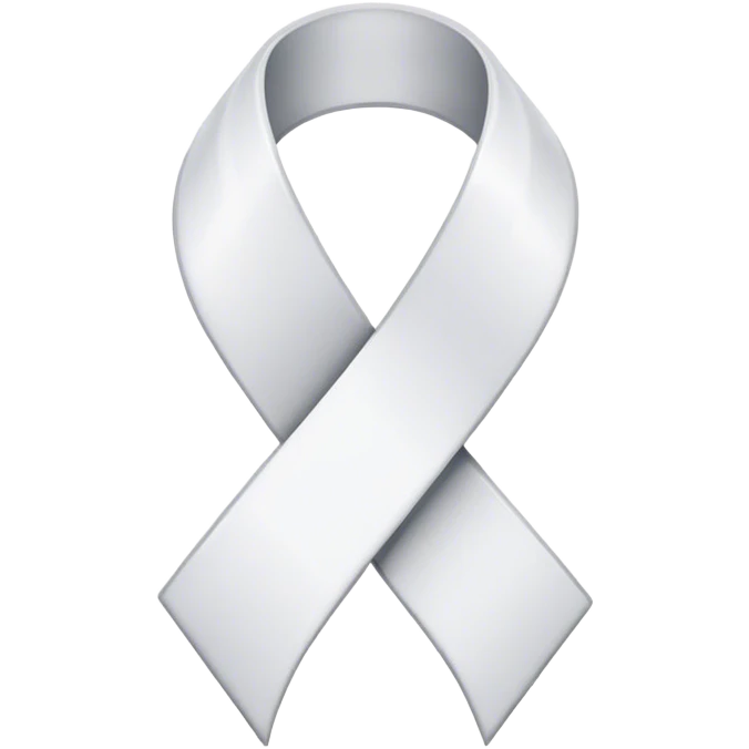 White ribbon  emoji