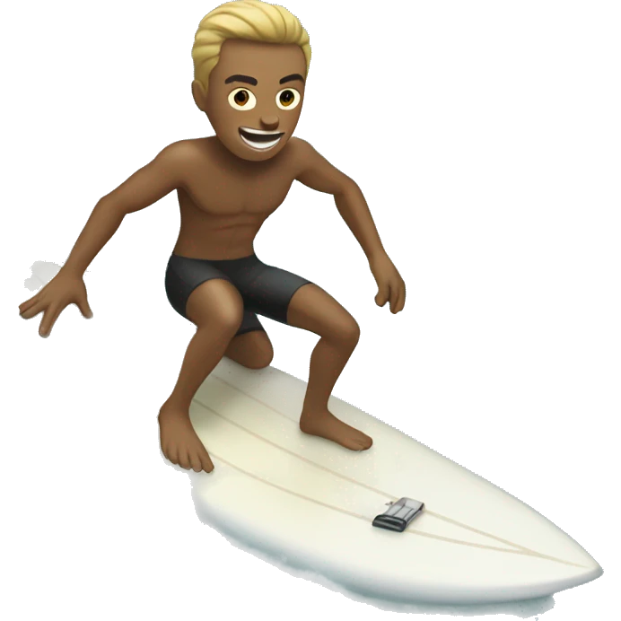 surfer on shark emoji