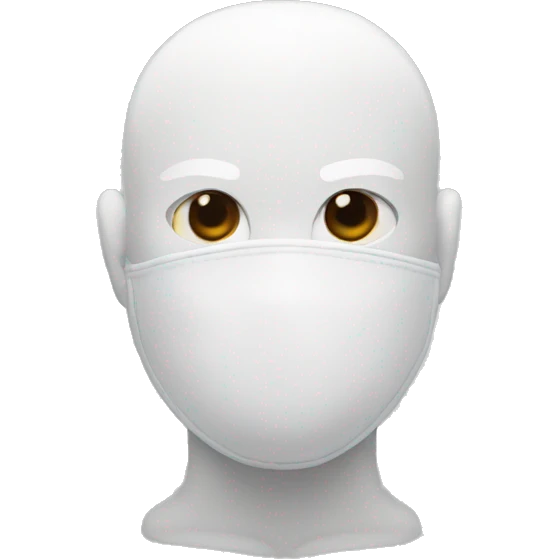A white boxer With no face and with white short and gloves  emoji