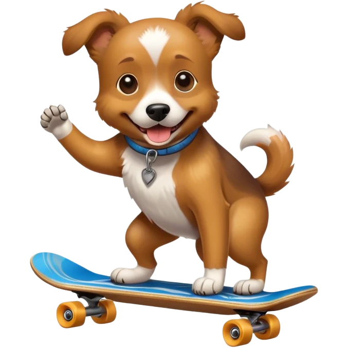 Dog on a Skateboard  emoji