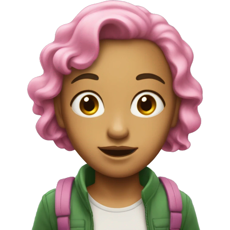 Uma carinha rosa emoji
