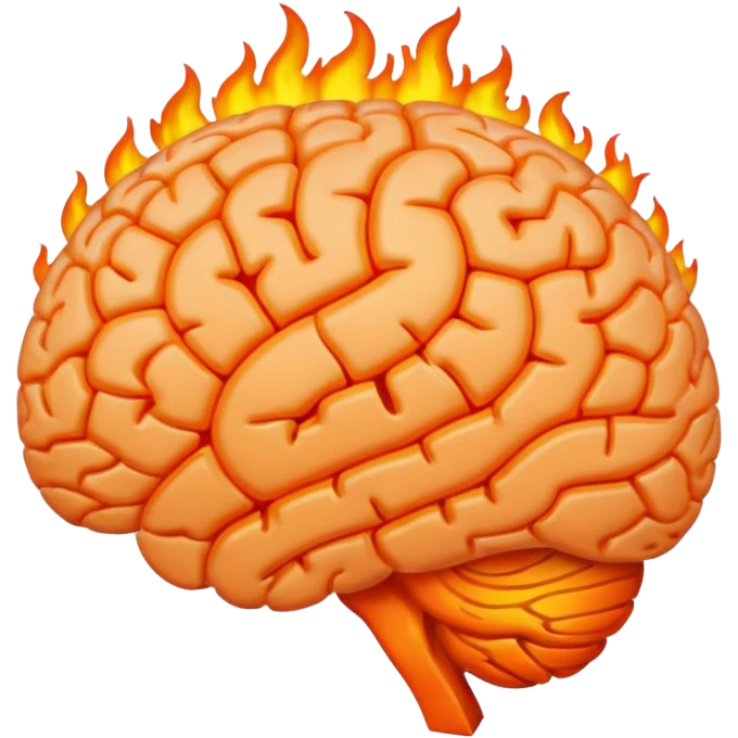 brain on fire emoji
