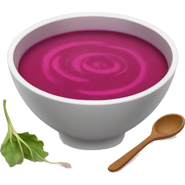 Pink beetroot soup emoji