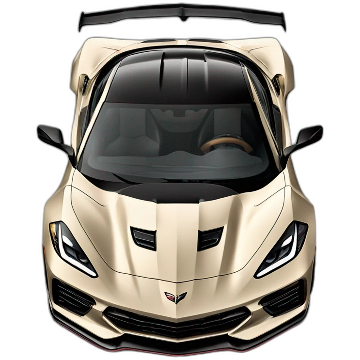  2023 Chevrolet Corvette C8 Z06 beige color emoji
