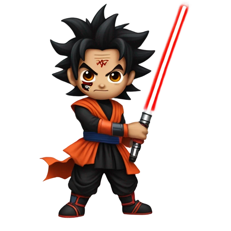 Goku as darth maul emoji