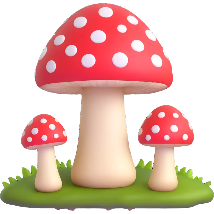 glowing mushroom emoji