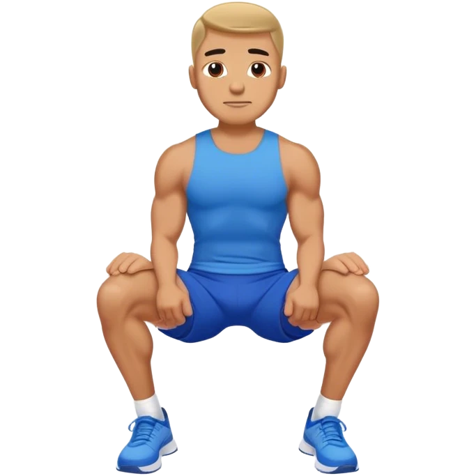 glute-bridges-exercise guy with blue shorts  emoji