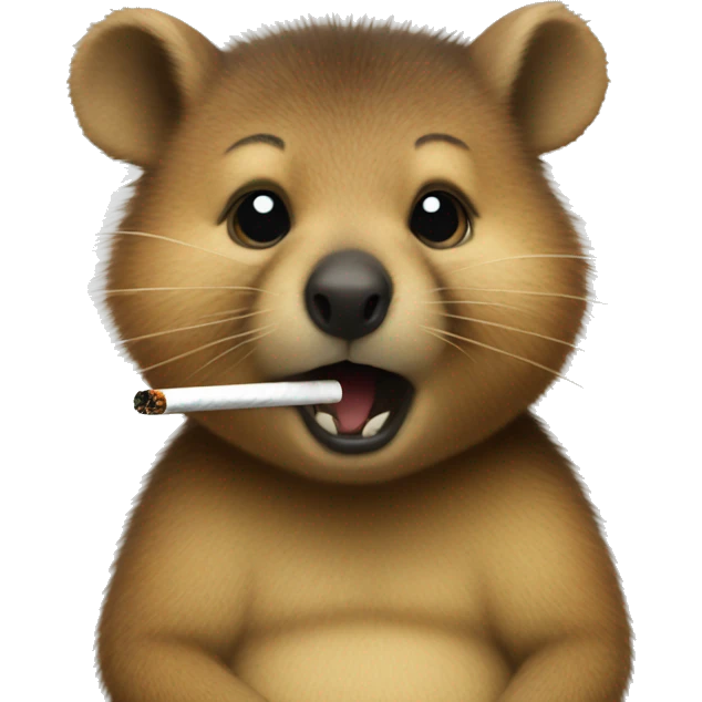 Smoking Quokka  emoji
