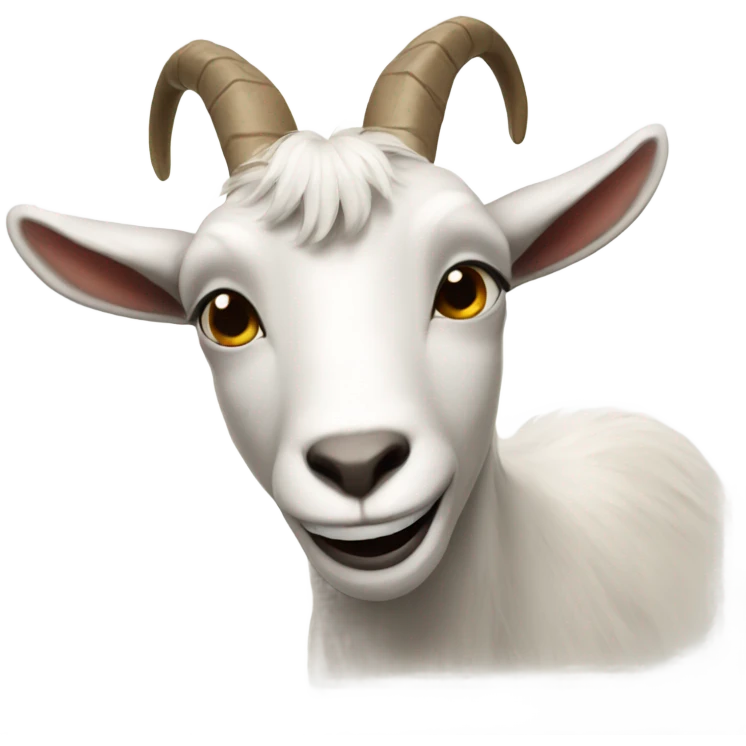 Goat waving his finger at you emoji