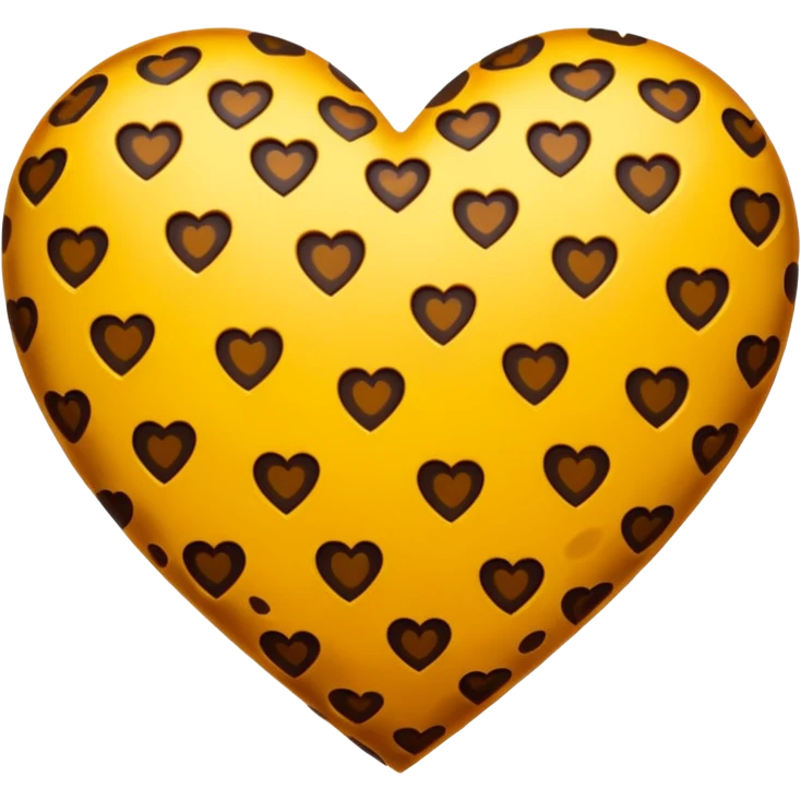 Corazón leopardo  emoji